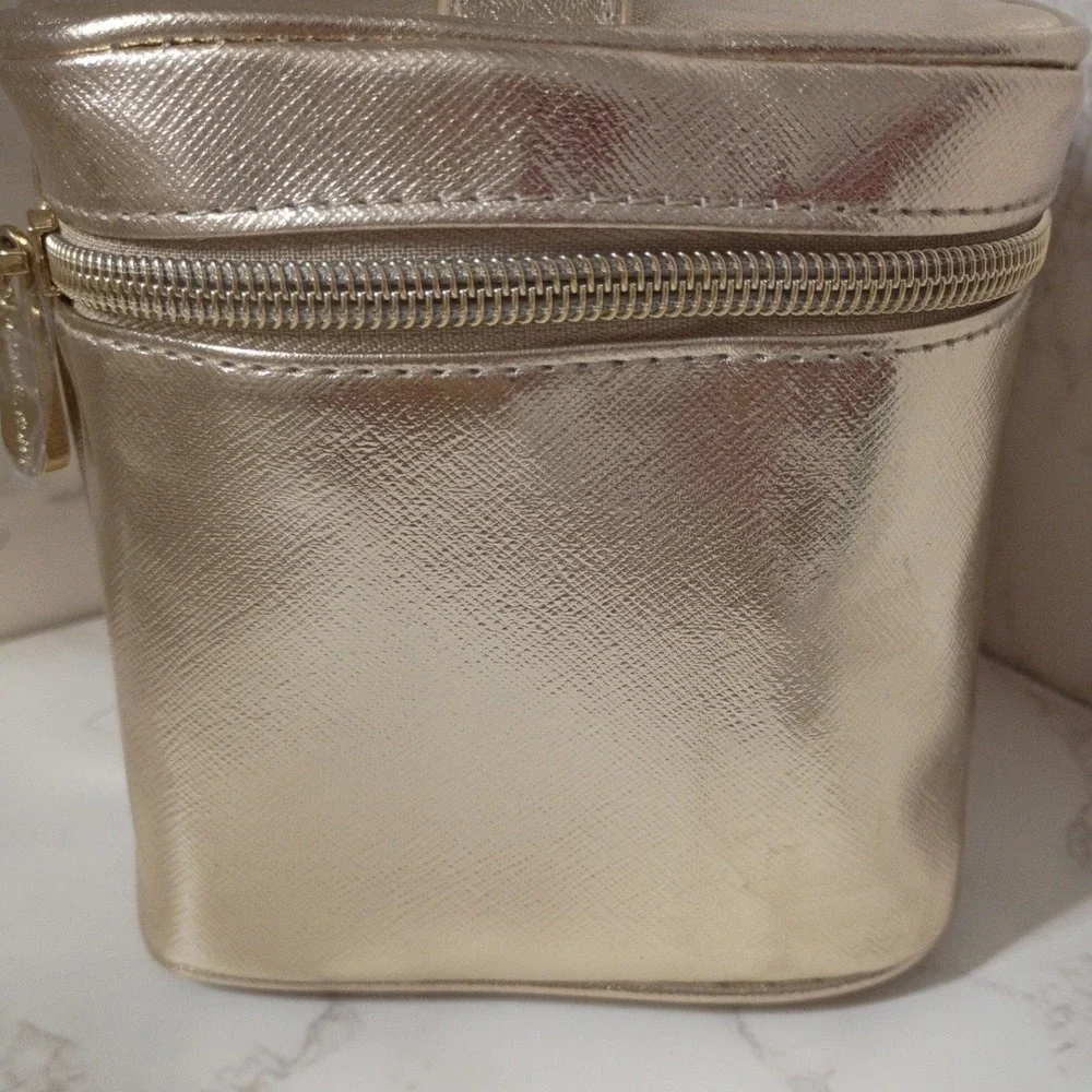 Michael Kors Metallic Gold Cosmetic Case NWOT